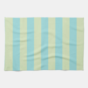 Soft Pastel Striped Pattern – Lime Cream & Limpet Kitchen Towel
