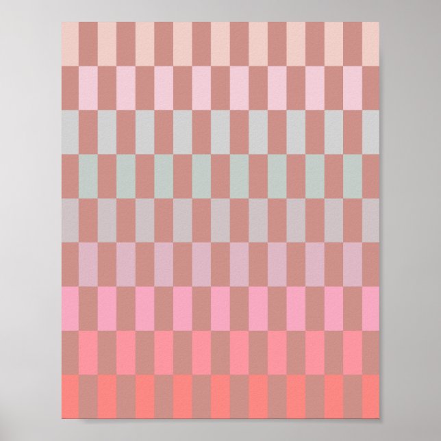 Soft Pastel Stripes 03 Cinnamon Poster (Front)