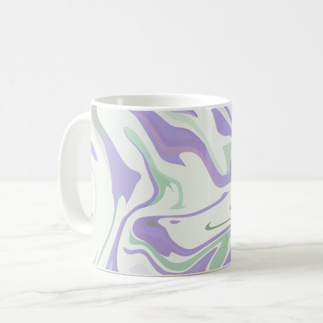 Soft Pastel Swirls  Coffee Mug (Front Left)