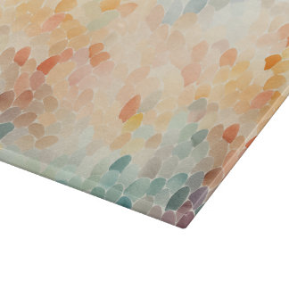 Soft Pastel Watercolor Abstract Cutting Board