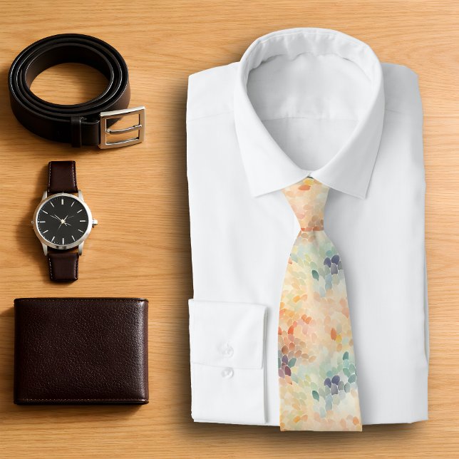 Soft Pastel Watercolor Abstract Tie (Creator Uploaded)