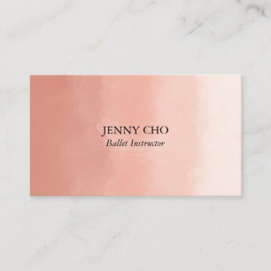 Soft pastel watercolor painting elegant  business card