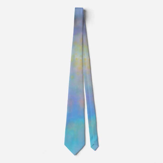 Soft Pastel Watercolor Tie (Front)