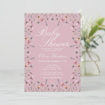 Soft Pastel Wildflower Boho Baby Shower