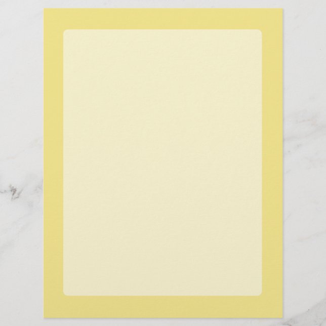 Soft pastel yellow accent decor ready to customize (Front)