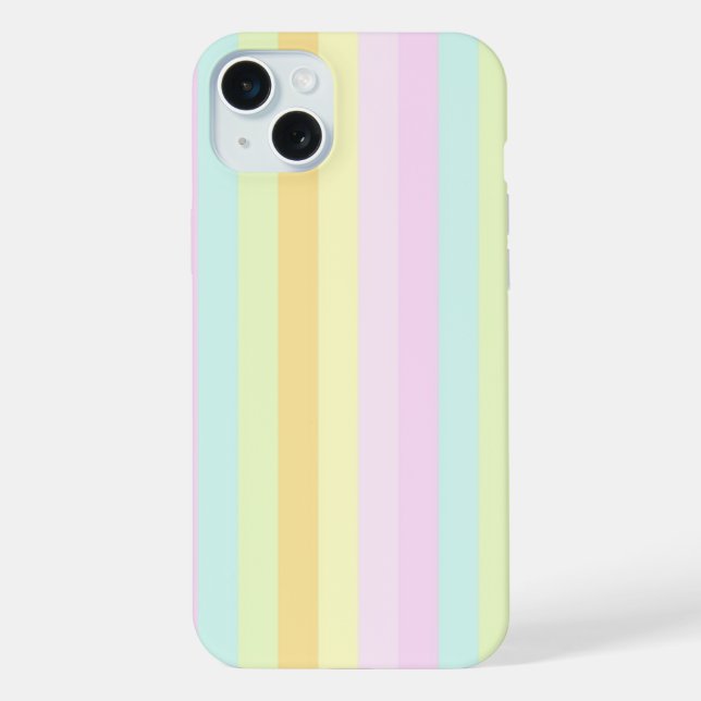 Soft Patels Vertical Stripes Pattern iPhone Case (Back)