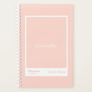 Soft Peach Block Quote | Fully Customizable Planner