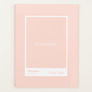 Soft Peach Block Quote   Fully Customizable Planner