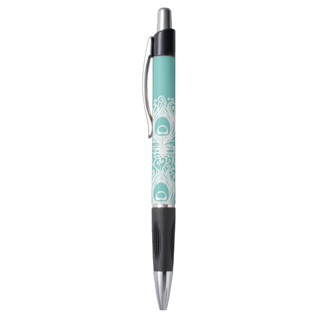 Soft peacock feathers pen (Top (Vertical))
