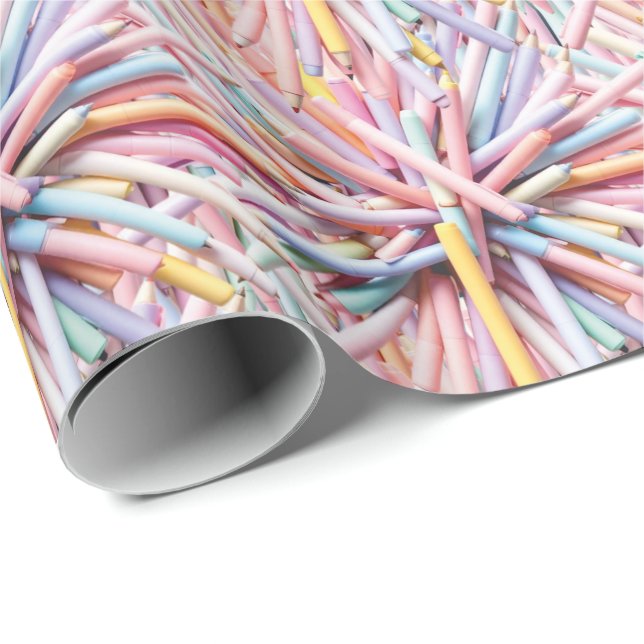 Soft pen set wrapping paper (Roll Corner)