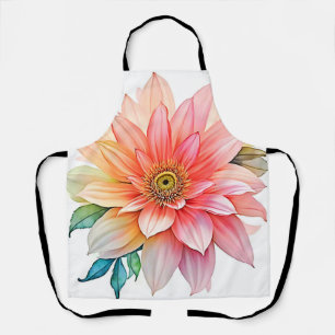 Soft Petal Abstract Bloom Design Apron