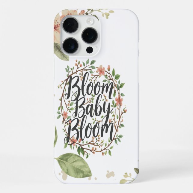 Soft Petal Flow – Artistic Bloom Style iPhone Case (Back)