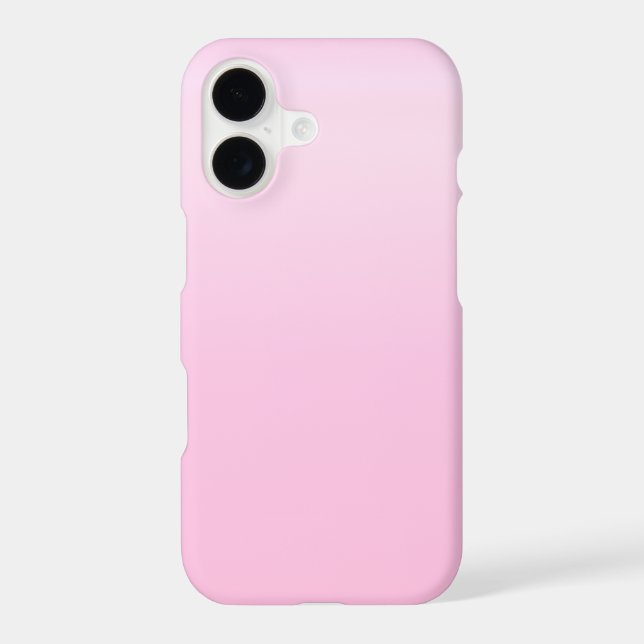 Soft Petal Pink Gradient Minimal Phone Case (Back)