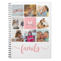 Soft Photo Collage Inspiring Family Diary Monogram