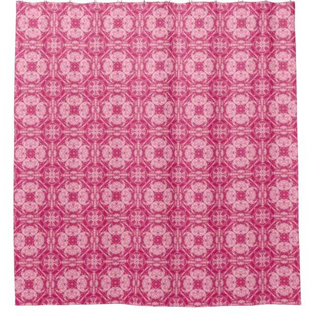 Soft Pink Abstract Floral Mandala Pattern  (Front)