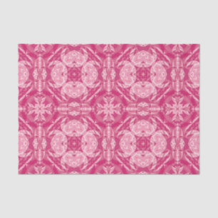 Soft Pink Abstract Floral Mandala Pattern  Tissue Paper