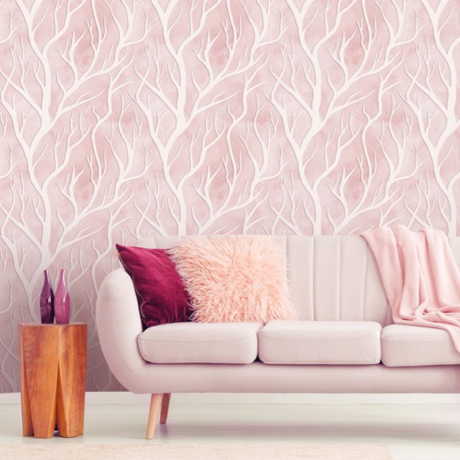 Soft Pink and Cream Tree Branches   Wallpaper (Creator Uploaded)