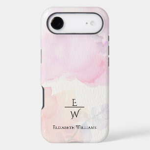soft pink and gold marble glitter personalized