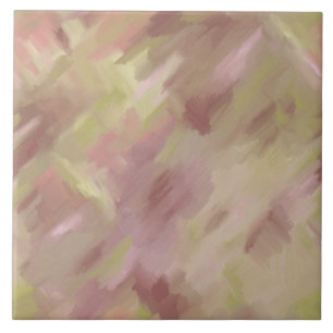 Soft Pink And Green Tile