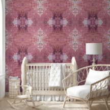 Soft pink and purple abstract L-size pattern