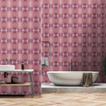 Soft pink and purple abstract M-size pattern