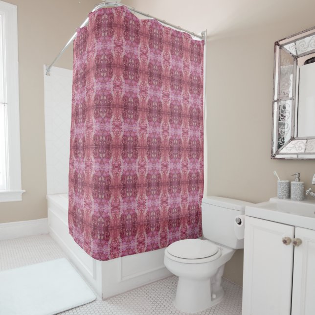 Soft pink and purple geometric M-size pattern (In Situ)