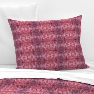 Soft pink and purple geometric M-size pattern Pillowcase