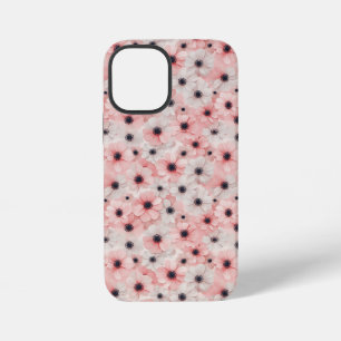 Soft Pink and White Anemone Flowers iPhone 12 Mini Case
