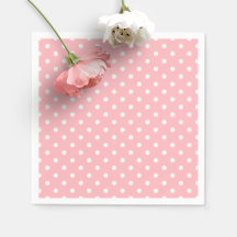 Soft Pink and White Polka Dots Party Paper