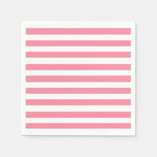 Soft Pink and White Stripes  Napkin