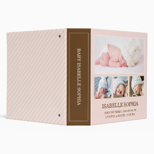 SOFT PINK   BABY 2" PHOTO ALBUM BINDER
