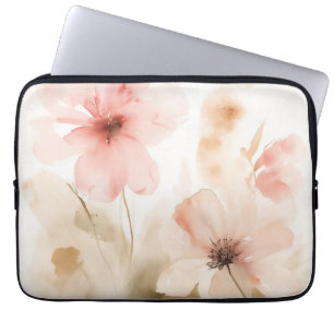 Soft Pink Blossoms Laptop Sleeve
