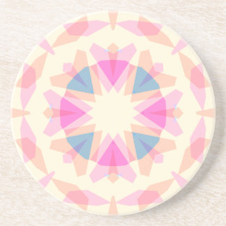 Soft Pink Blue Magic Star Pastel Eclectic Decor Coaster