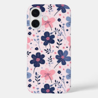 Soft Pink Blue Wildflower Meadow Aesthetic