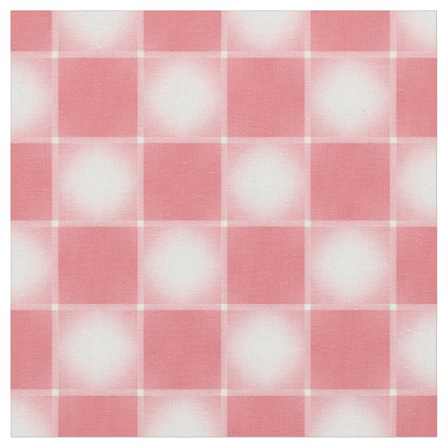 Soft Pink Chequerboard Fabric (Close Up)