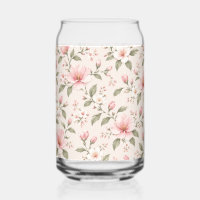 Soft Pink Cherry Blossom Floral Seamless Pattern