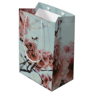 Soft Pink Cherry Blossom Gift Box Medium Gift Bag