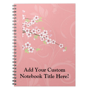 Soft Pink Cherry Blossom Notebook