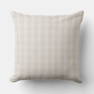 Soft Pink Dainty Plaid  Throw Pillow