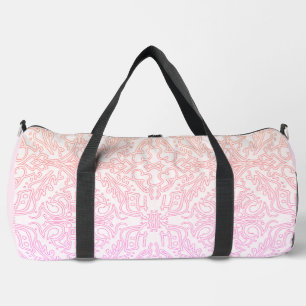 Soft Pink Dream Mandala pattern series Duffle Bag