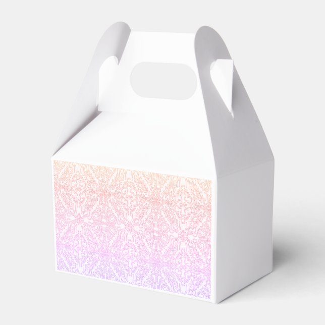 Soft Pink Dream Mandala pattern series Favor Box (Front Side)