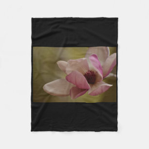 Soft Pink Dreams Blooming Sticker  Fleece Blanket