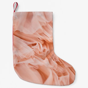 Soft pink fabric in pastel colours. Fabrics Small Christmas Stocking