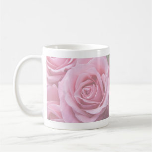 Soft Pink Faded Roses Mug