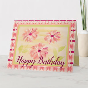 Soft Pink Floral Card
