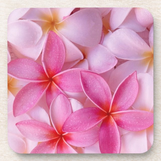 Soft Pink Floral Coaster (Front)