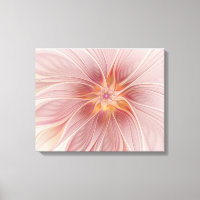 Soft Pink Floral Dream Abstract Fractal Art Flower