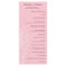 Soft Pink Floral Wedding Program