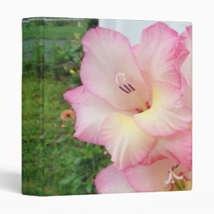 Soft Pink Gladiolas Binder