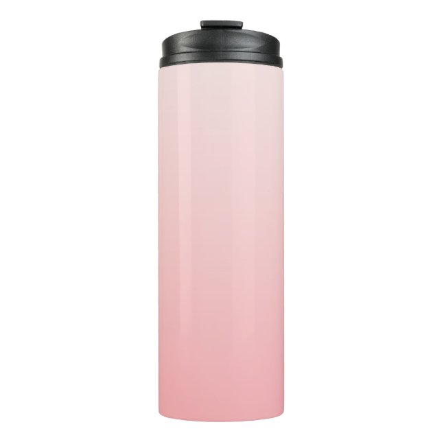 Soft pink gradient thermal tumbler (Front)